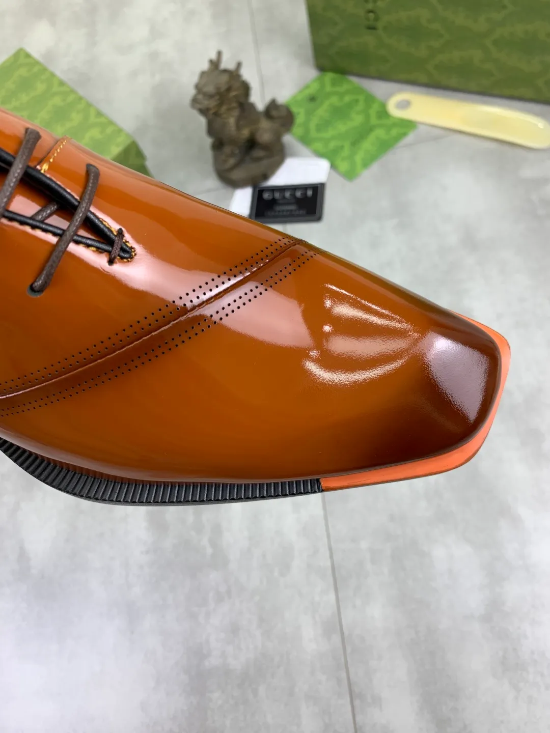 Men's Men's Shoes 💰P580 [New Style] 💰💎💎💎 [Gucci] GUCCI high-end men's formal business leather shoes, original order 1:1! Original imported high-end calfskin, original metal buckle, imported first-layer pigskin lining for feet, original high-end outsole, men's shoe size: 38-44